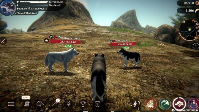 بازی حیات وحش گرگ ها | شکارچی جنگل - عکس بازی موبایلی اندروید