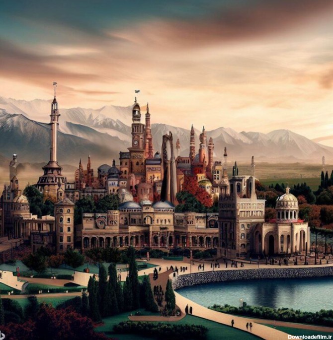 تصاویر هوش مصنوعی ایران اگر کشوری اروپایی بودی عکس شهر