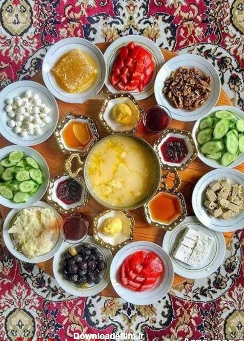 تزیین صبحانه جدید و خلاقانه برای میز صبحانه و سفره های ایرانی