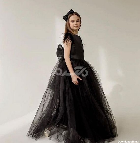 لباس دخترانه ۱۰ ساله مجلسی 1401 با پارچه های جذاب و طراحی ساده اما ...