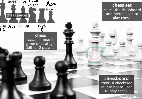 نام مهره های شطرنج به انگلیسی | کلینیک زبان رفیعی