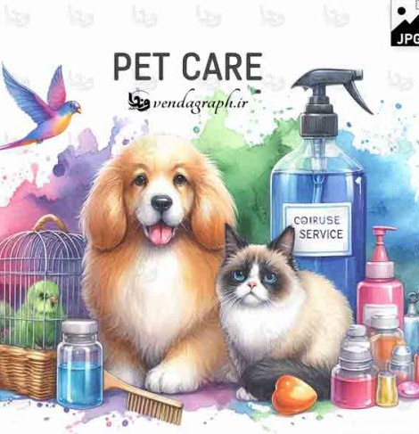 عکس باکیفیت سگ و گربه در کلینیگ مراقبت از حیوانات خانگی