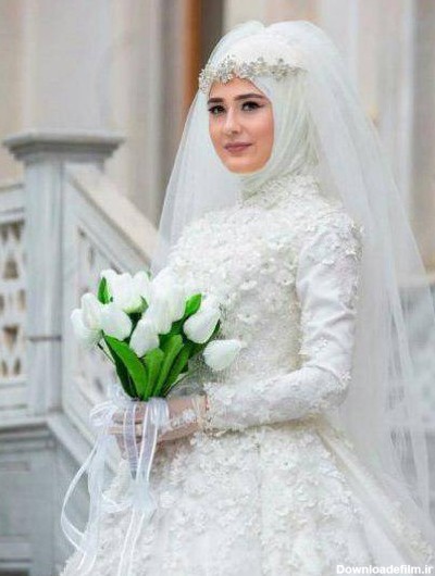 لباس عروس با حجاب و پوشیده (مدل های شیک لباس عروس محجبه)