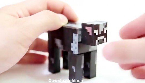آموزش ساخت گاو کاغذی بازی ماینکرافت Minecraft