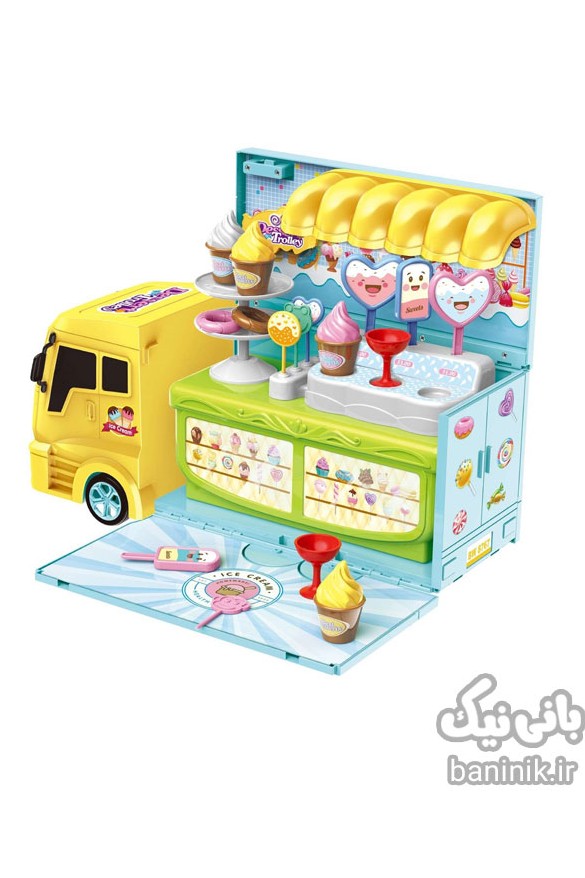 کامیون بستنی فروشی قابل حمل 2 در 1 Mobile Ice Cream Truck ...