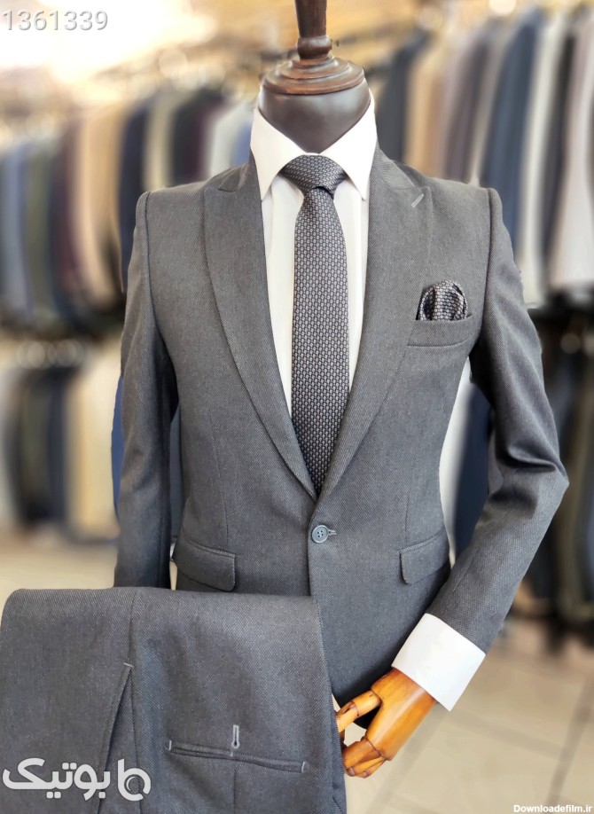 کت و شلوار مردانه جودون طوسی تیره نقره ای از فروشگاه جیاوان | بوتیک
