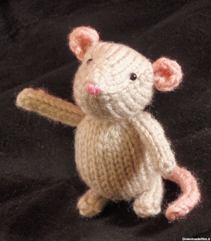 آموزش بافت عروسک بافتنی موش ساده و آسان