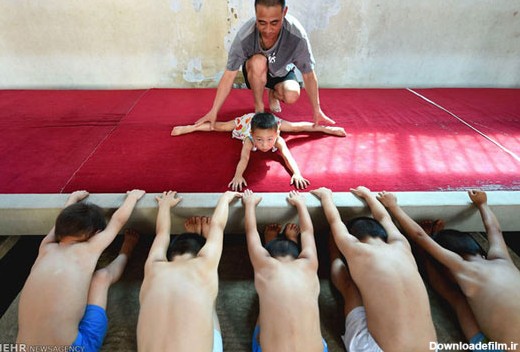 کمپ آموزش ژیمناستیک در چین (عکس)