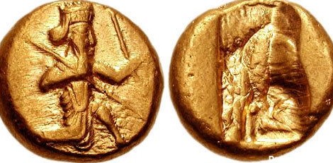 عکس داریک، اولین سکه طلا در ایران