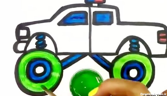 عکس نقاشی ماشین برای کودک