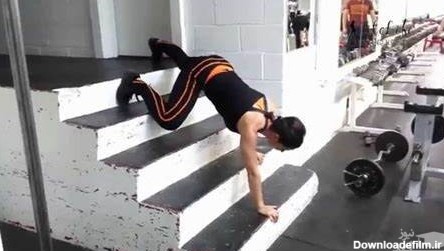 تمرین ورزشی با پله