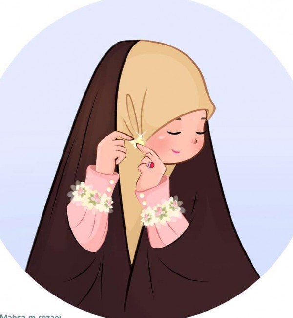 عکس پروفایل دخترونه چادری کارتونی