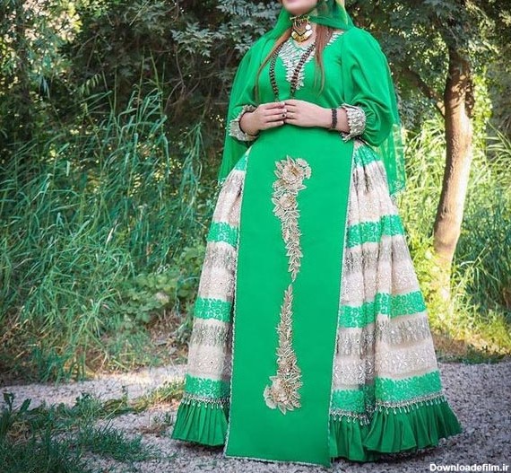 زیباترین مدل لباس محلی ایران شیک و سنتی ترکیبی از رنگ و اصالت - السن