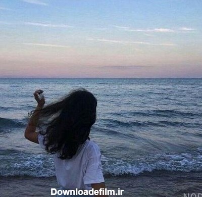 عکس دختر برای پروفایل کنار دریا