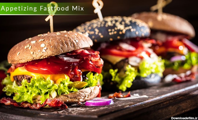 دانلود 7 تصویر و عکس غذای فست فود ساندویچ و همبرگر با کیفیت بالا ...