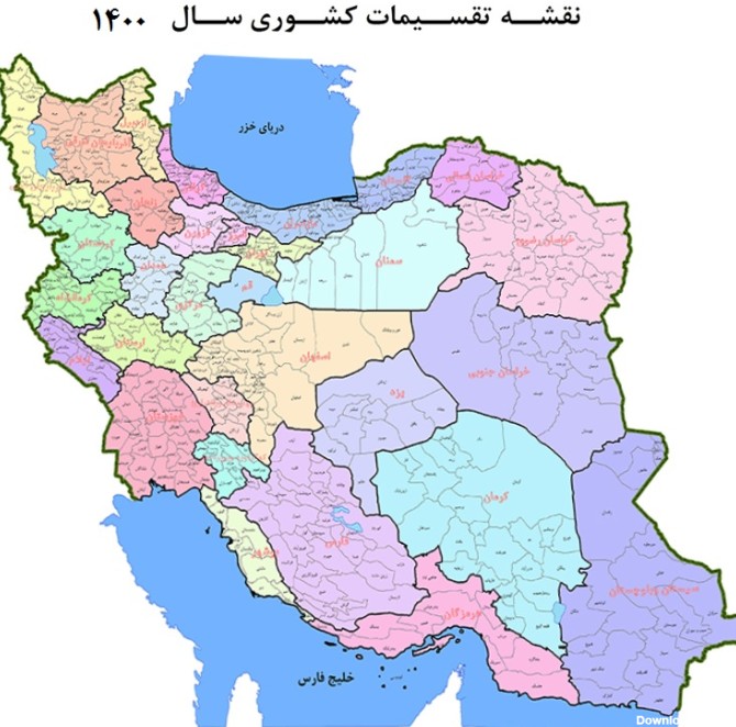 نقشه دهستان‌ها