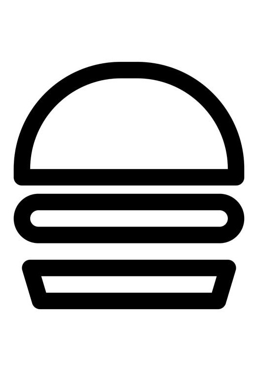 دانلود طرح آیکون ساندویچ همبرگر