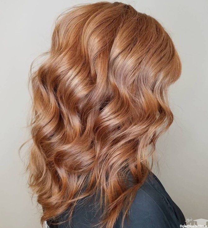 ترکیب رنگ موی مسی عسلی