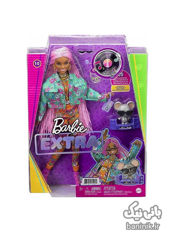 عروسک باربی اکسترا مو صورتی Barbie Extra - فروشگاه اینترنتی اسباب ...