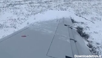 سقوط یک هواپیما به محض برخواستن / فیلم توسط یکی از مسافرها ضبط شده (فیلم)