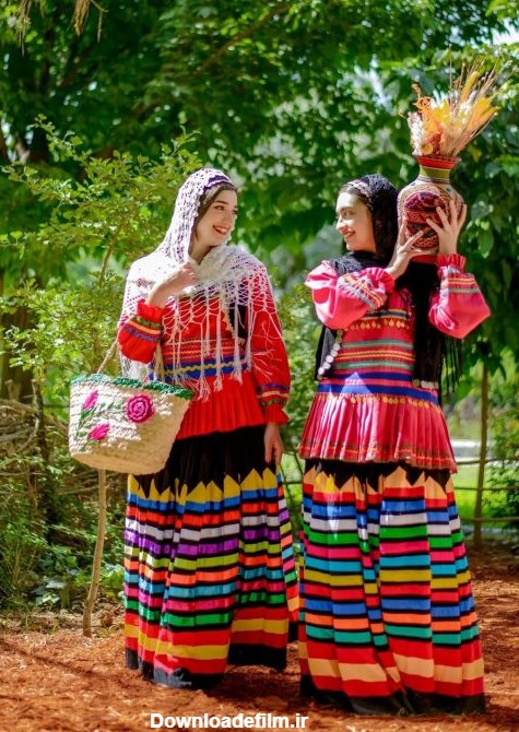 لباس محلی زنان گیلانی سرشار از رنگ و زیبایی