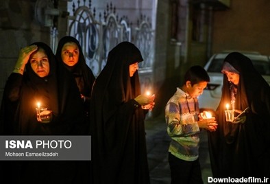 مراسم یادبود کشته‌ شدگان زلزله هرات افغانستان در مشهد
