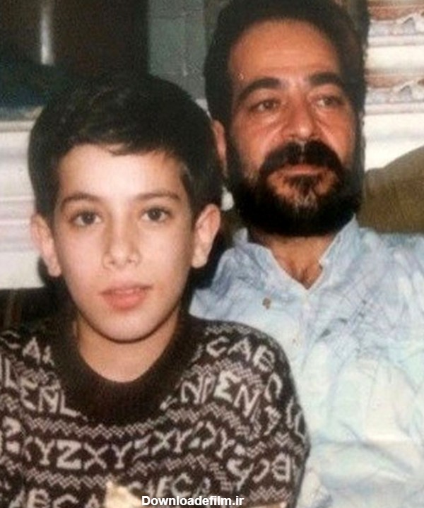 عکس: امیر تتلو در نوجوانی کنار پدرش
