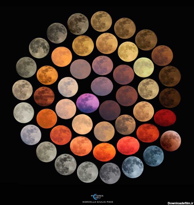 ماه در رنگ‌های مختلف (+عکس)