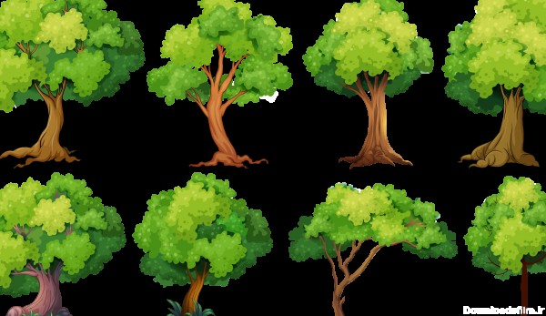 دانلود PNG معروف با طرح انواع درخت با کیفیت عالی