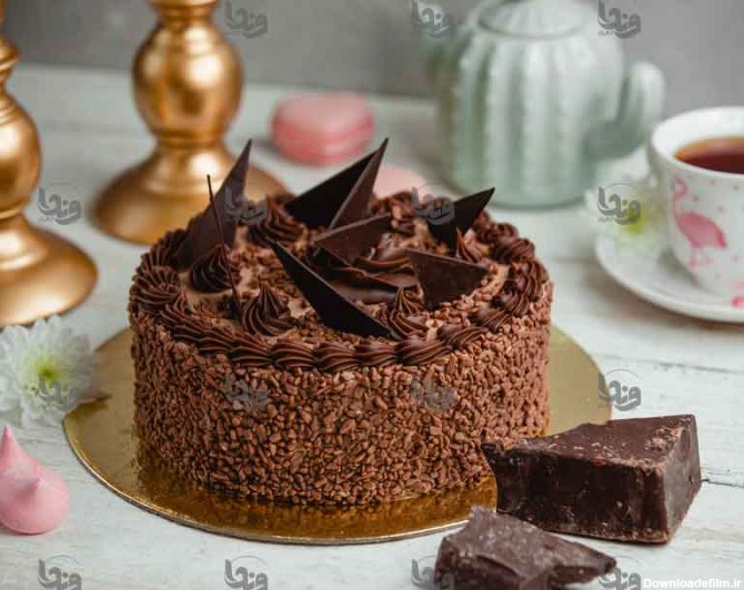 عکس کیک تولد شکلاتی | وندا گراف