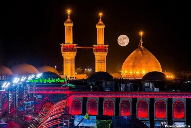 تصاویر هوایی از برگزاری جشن نیمه شعبان سال گذشته در حرم امام حسین (ع)