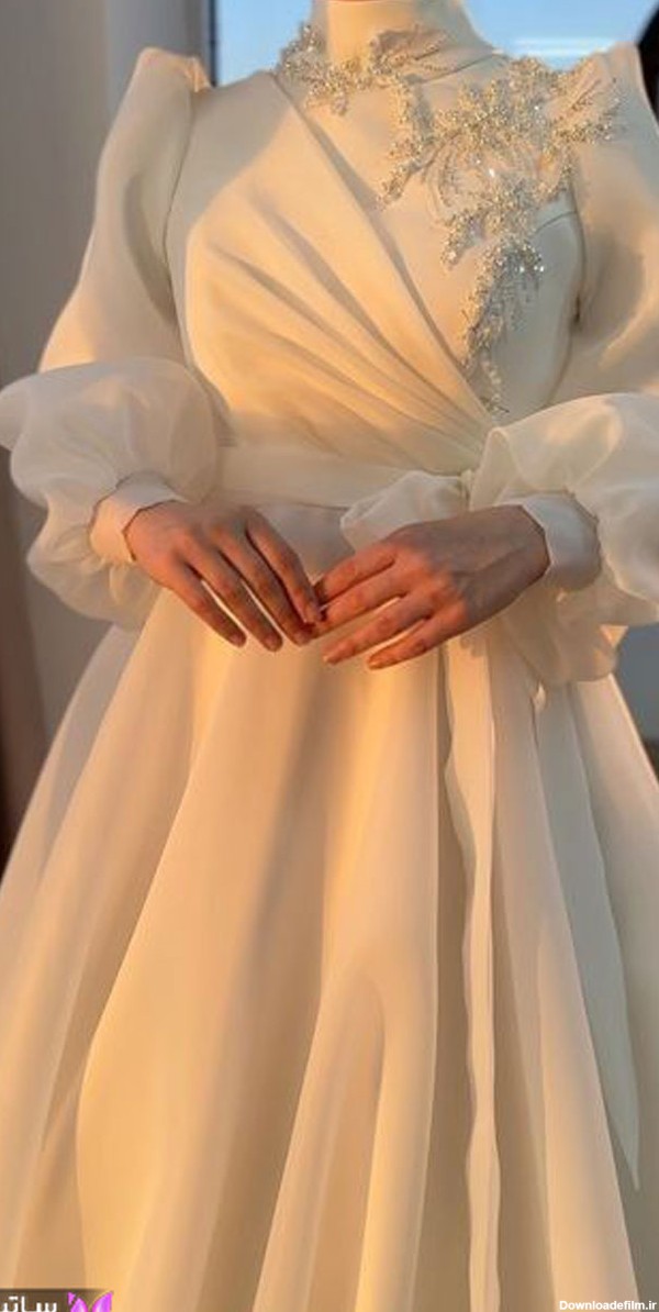 لباس عروس با حجاب زیبا