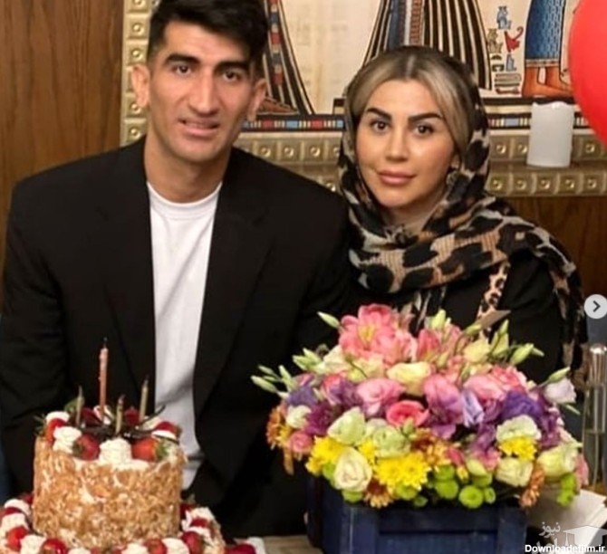 عکس جدید علیرضا بیرانوند و همسرش در جشن تولد