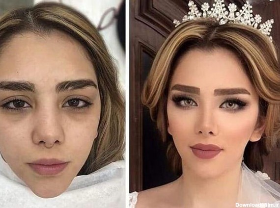مدل آرایش عروس قبل و بعد + این همه تغییر شما را شوکه می کند - مُچُم
