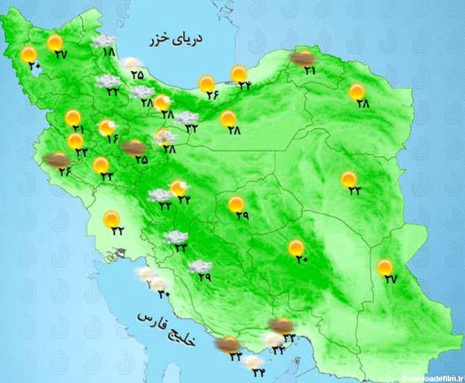 نقشه شهرهای ایران برای مسافرت