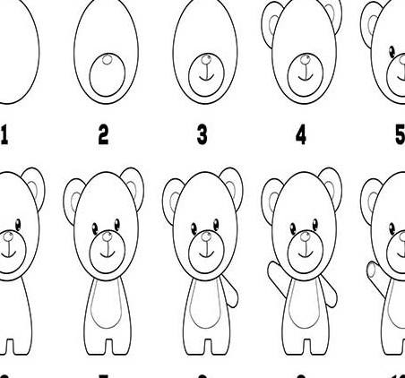 آموزش "نقاشی خرس"-تدی عروسکی-وحشی عصبانی-قلبی-ایستاده-قطبی-کارتونی ...