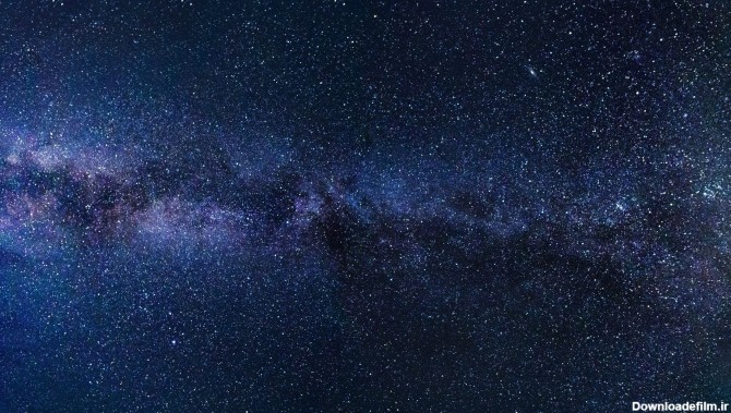 عکس زمینه کهکشان آبی پس زمینه | والپیپر گرام