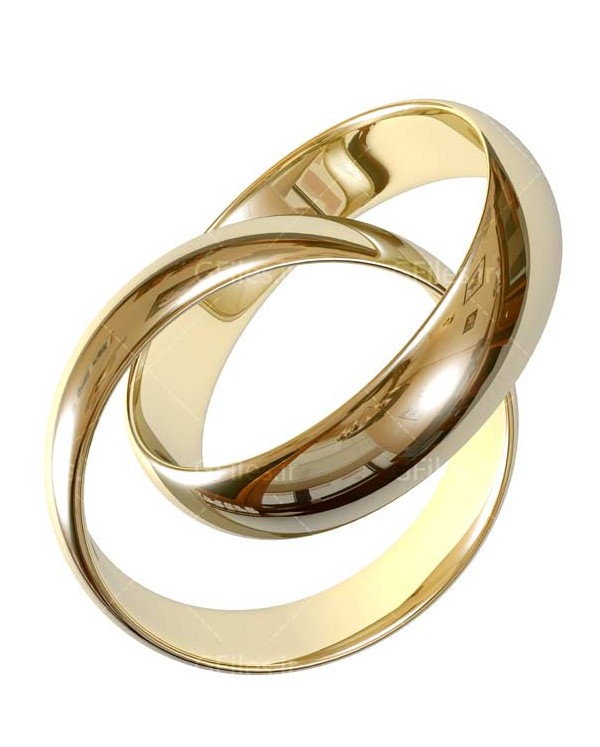 دانلود تصویر با کیفیت از حلقه های طلایی نامزدی (حلقه های ازدواج)