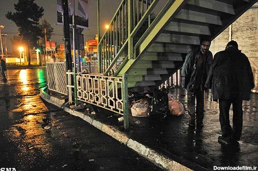 زشتی های تهران در یک شب بارانی (تصویری)