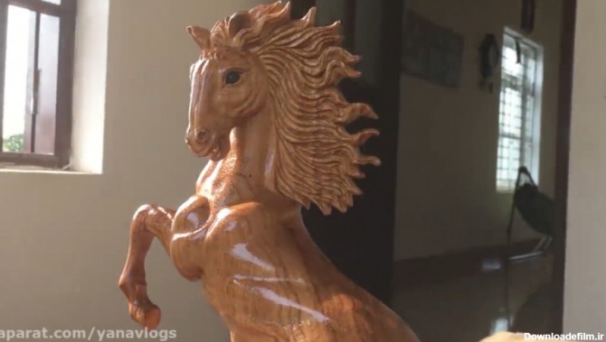 طراحی و مجسمه سازی با چوب - اسب