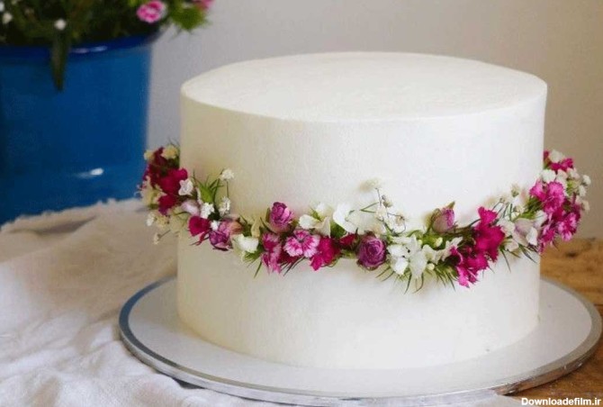 زیباترین و جدیدترین مدل های تزیین کیک با طرح گل