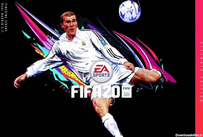 تصویر جلد نسخه آلتیمیت بازی FIFA 20 با حضور زین‌ الدین زیدان ...