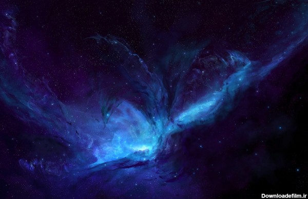 عکس کهکشان برای پس زمینه کامپیوتر