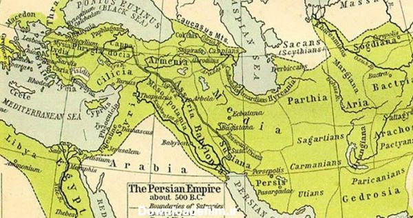 عکس نقشه ایران در زمان کوروش - عکس نودی