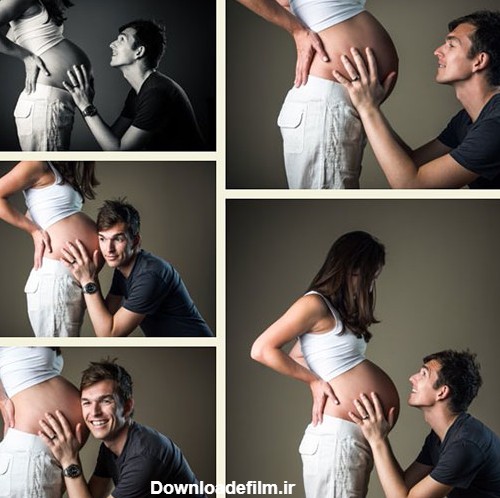 عکس دو نفره بارداری