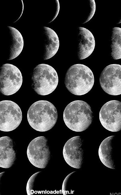 عکس ماه از شب اول تا چهاردهم - عکس نودی
