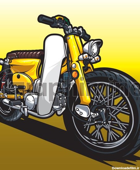دانلود وکتور موتور سیکلت هوندا | دانلود تصویر موتور سیکلت هوندا ...