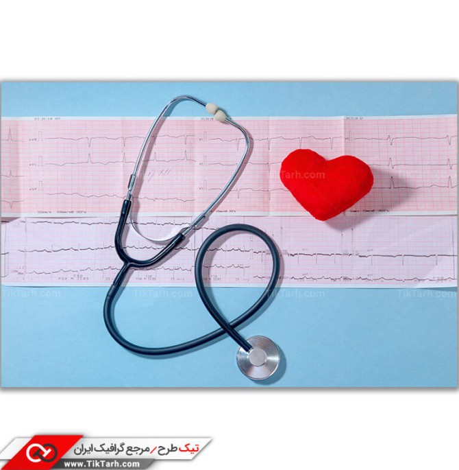 تصویر باکیفیت گوشی پزشکی و قلب | تیک طرح مرجع گرافیک ایران