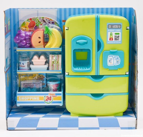 اسباب بازی یخچال با قفسه فروشگاه کد 35882