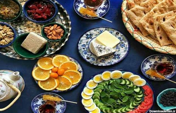 عکس صبحانه مفصل ایرانی